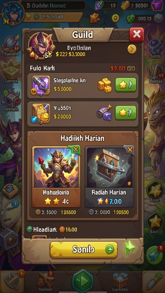 Menu permainan yang sederhana dan mudah digunakan.