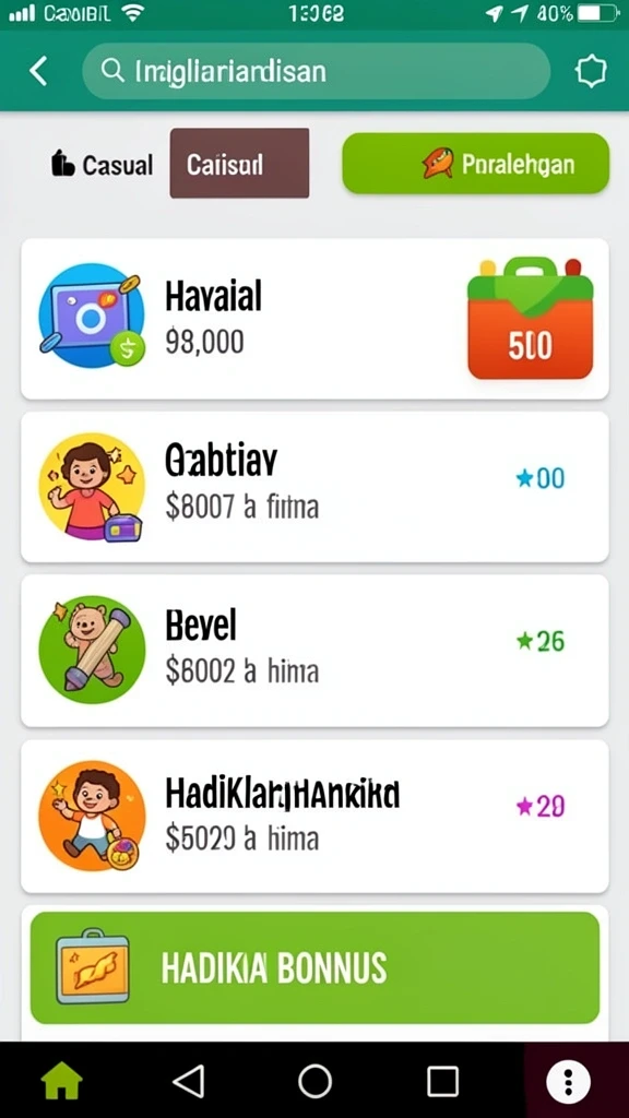 Bonus menarik menanti setiap pemain.