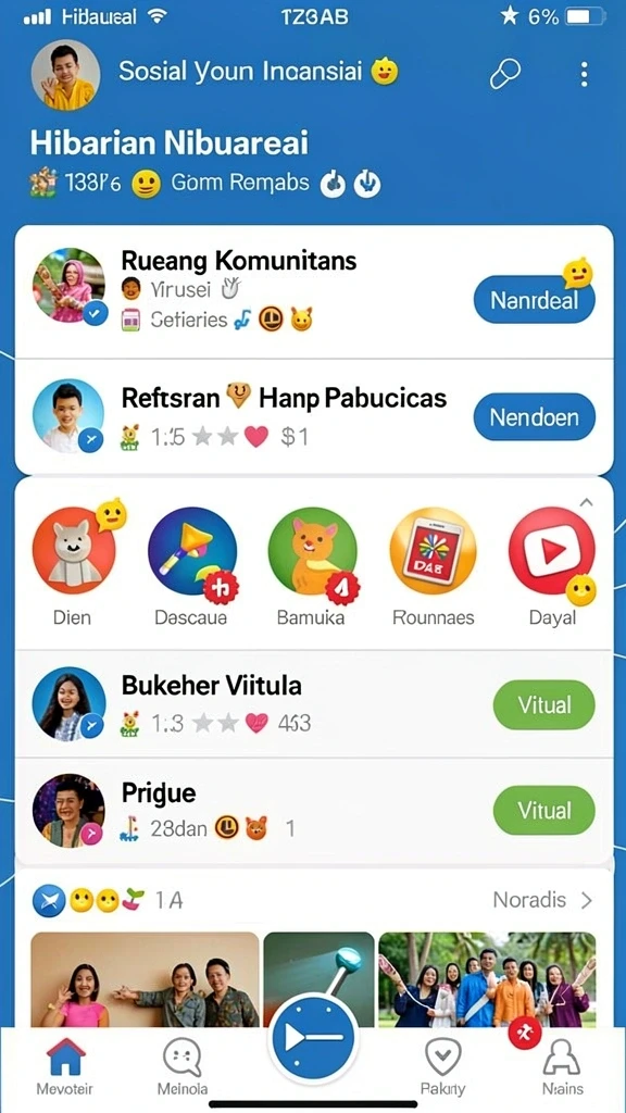 Beragam pilihan permainan dari kartu hingga arcade.
