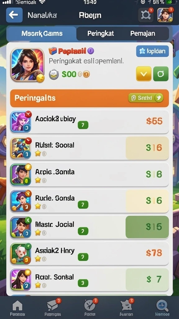 Tangkapan layar menunjukkan aksi seru dalam game.