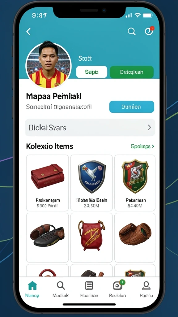 Tampilan karakter yang menarik dan penuh warna.