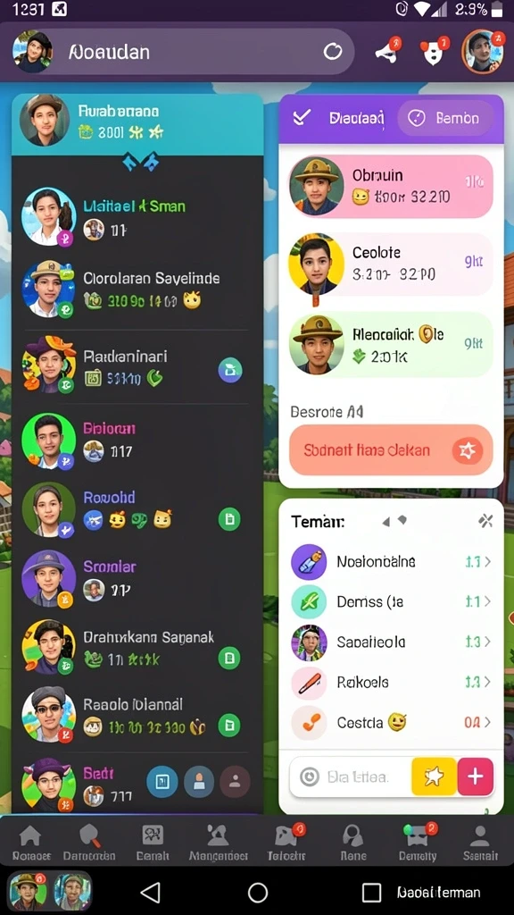 Screenshot dari dunia yang luas untuk dijelajahi.