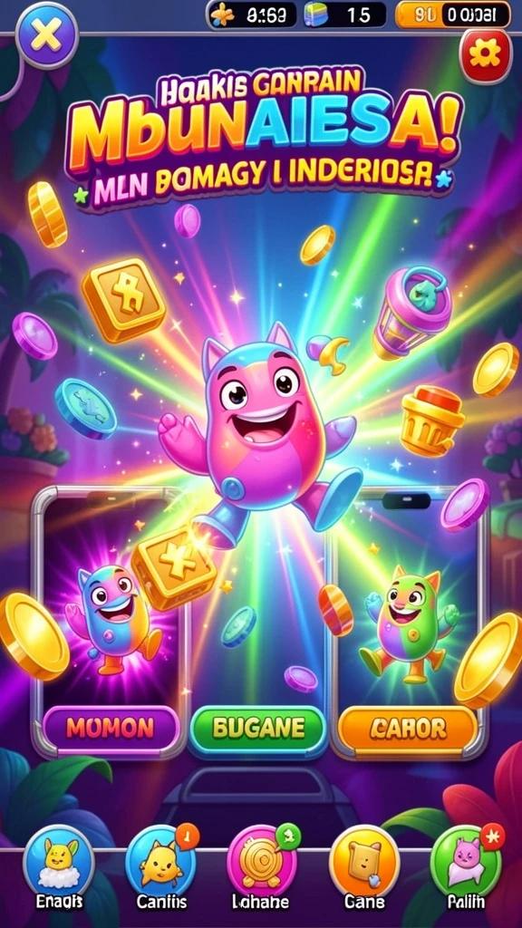 Fitur bonus menarik dengan efek visual menawan.