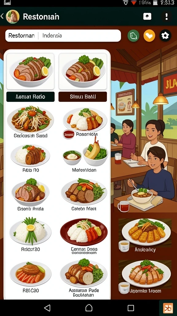 Tampilan antarmuka pengguna yang modern dan menarik.