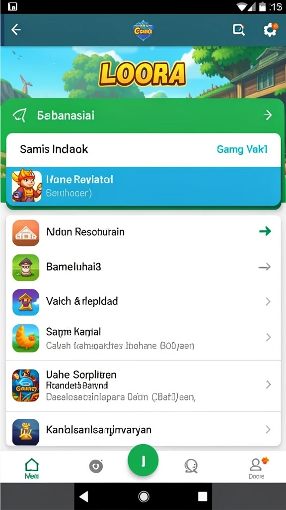 Fitur interaksi sosial dengan pemain lain.