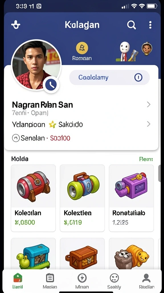 Karakter unik yang dapat dipilih dengan kemampuan berbeda.