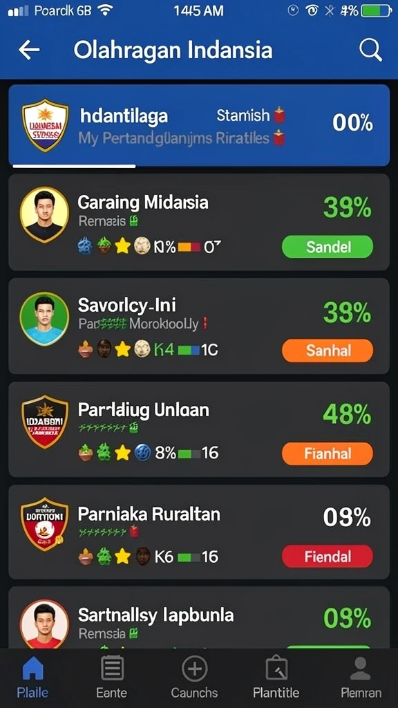 Tampilan awal game yang memukau dan intuitif.