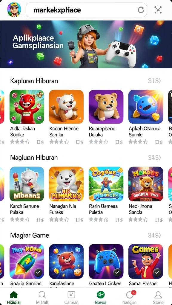 Tampilan utama aplikasi SUBURTOTO yang menarik.
